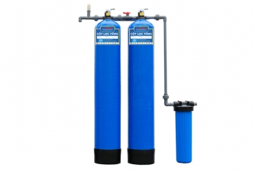 Lọc nước đầu nguồn 2 cột Composite van cơ – Shikawa
