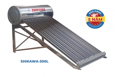 Máy Nước Nóng Năng Lượng Mặt Trời Ống Chân Không SHIKAWA-300L